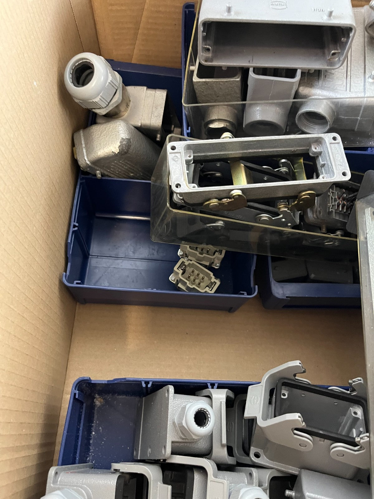 Wieland Harting Industrial Connector Lot Heavy Duty Housings Inserts Used Spares