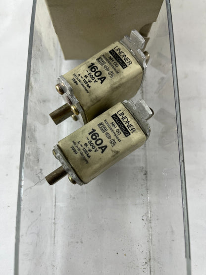 Lindner Vollschutz NH00 Fuse 160A 500V 7999.1607 Corrosion Resistant Lot of 5x