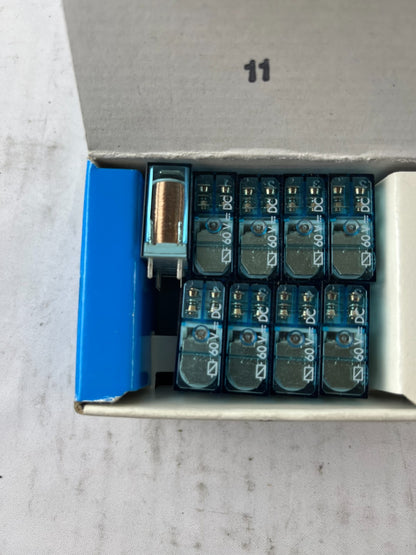 Finder 40.52.9.060.0000.PAC PCB Relay 60VDC Coil 8A 250V DPDT Lot of 10 NEW