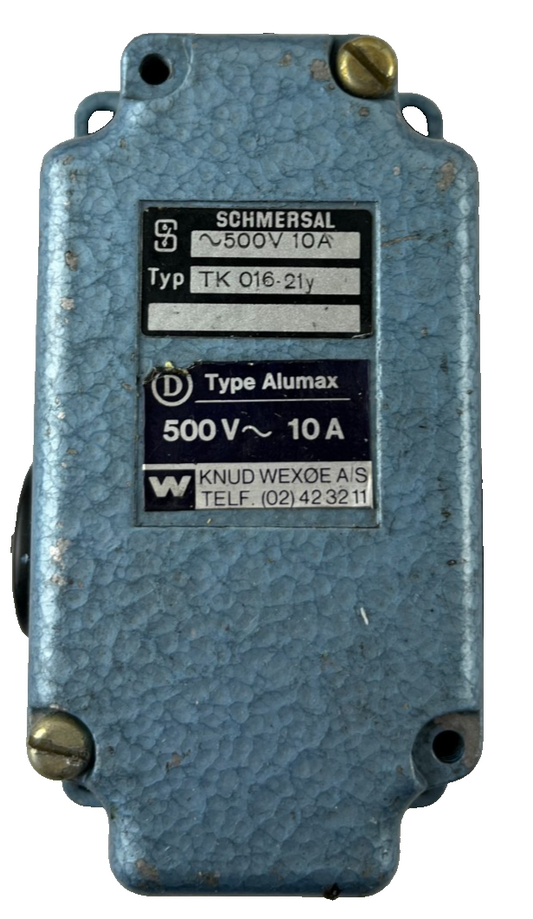 Schmersal TK 016-21Y Alumax Heavy Duty Limit Switch 500V 10A PG13.5 Used