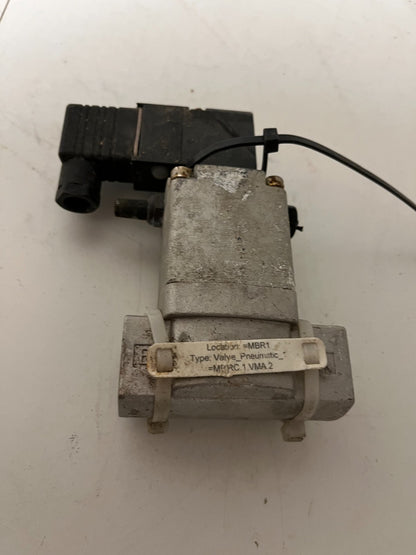 SMC VN8311AS-20A-5DZ-B-Q Pneumatic Process Valve 3/4" 20mm Solenoid, Used, Japan