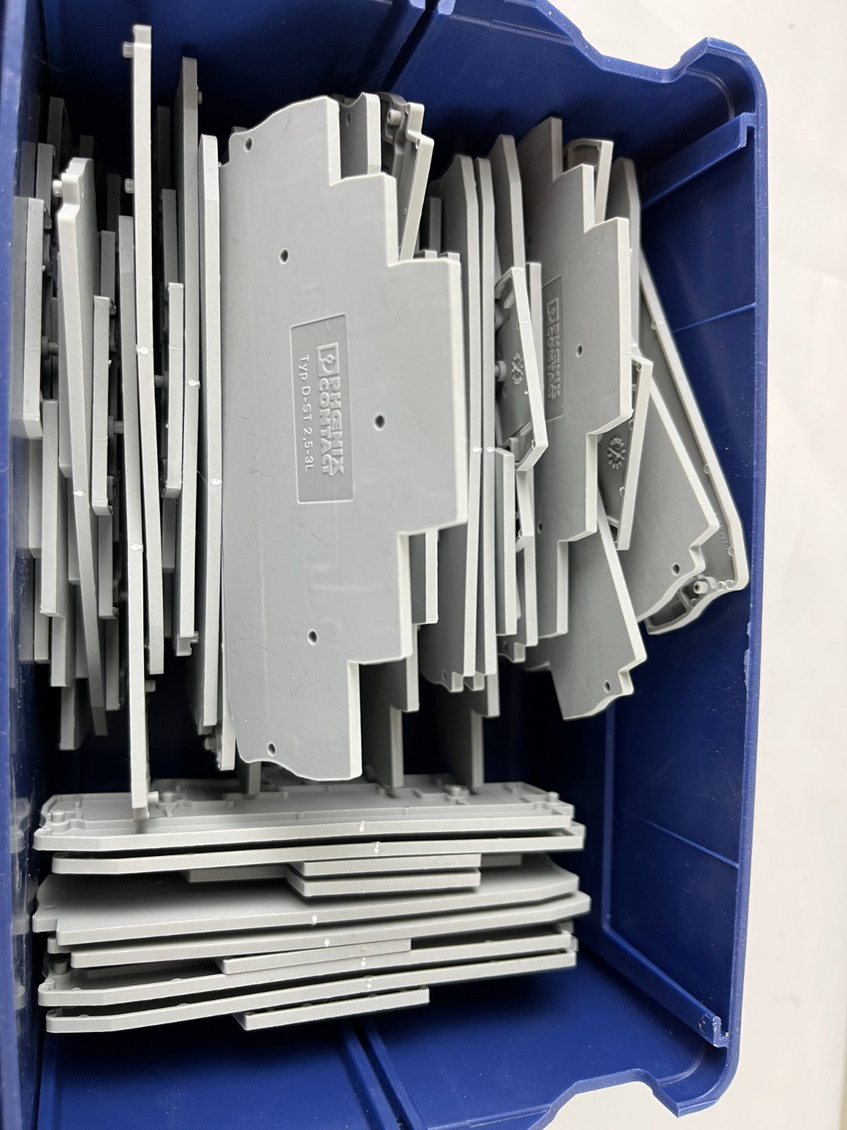 Phoenix Contact D-ST 2,5-3L End Cover Plates for ST 2,5-3L Terminals Lot New