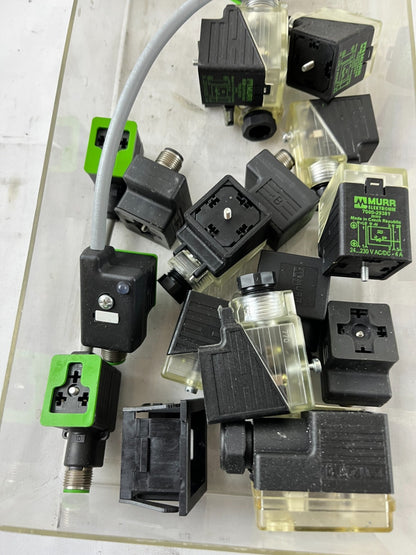 Murr Elektronik Valve Connector Plug DIN 43650 Solenoid Mixed Lot Spare Units