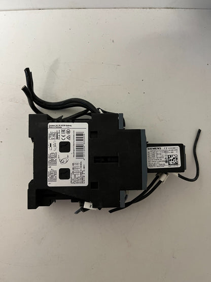 Siemens SIRIUS 3RH2911-1BA10 Contactor Assembly 24V DC Aux Module Used Spare