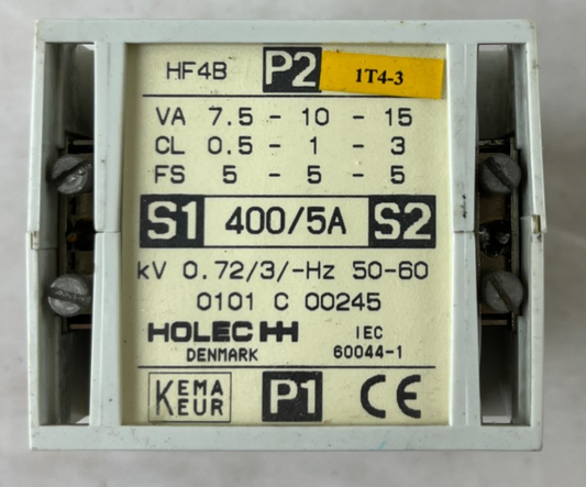 Holec HF4B 400/5A Current Transformer 7.5/10/15VA IEC 60044-1 New