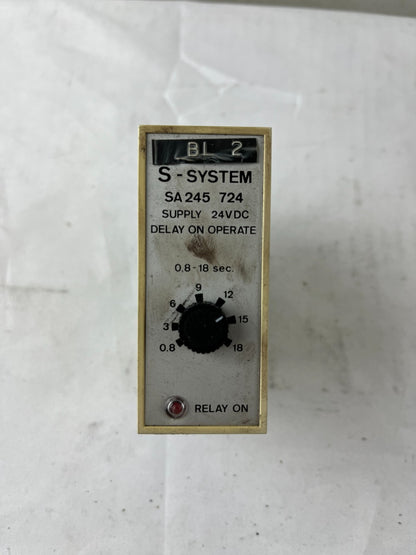 Electromatic SA245 724 Delay On Operate Timer 24VDC 0.8-18s CL3520 11-Pin LED