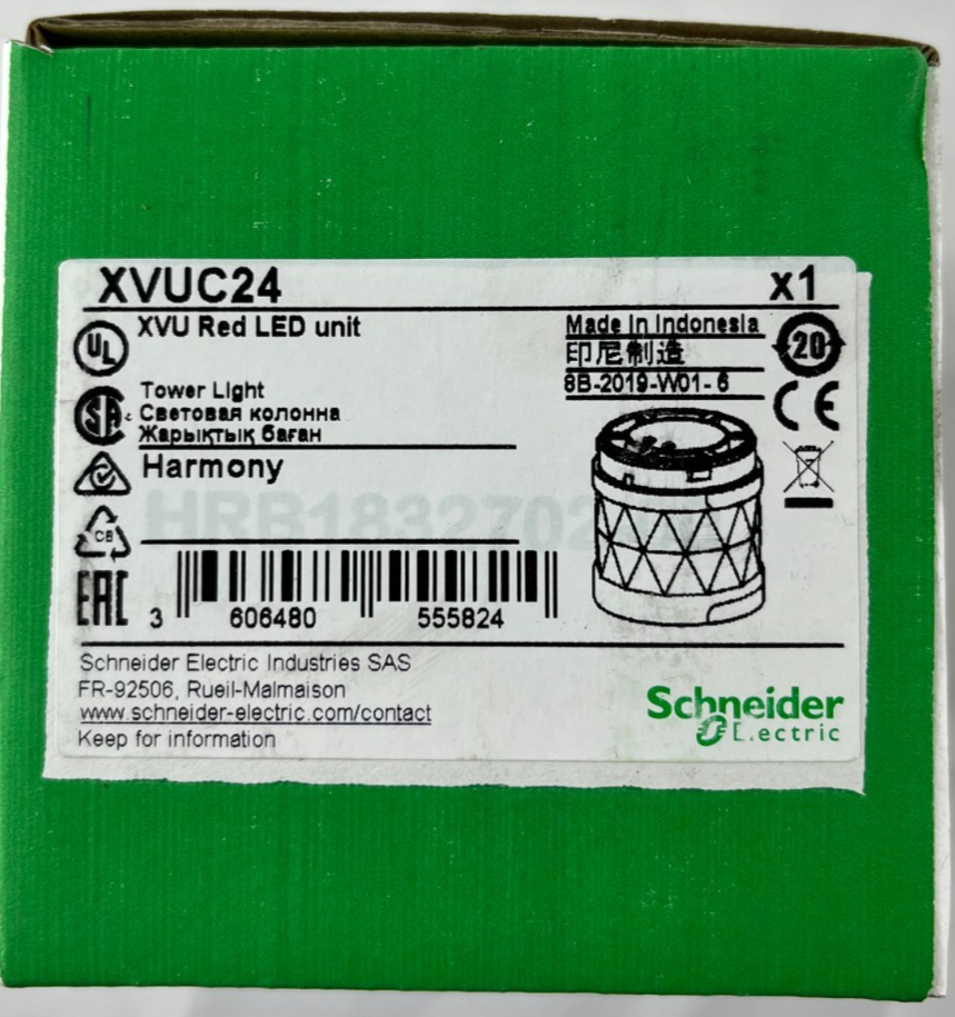 Schneider Electric XVUC24 Harmony XVU Red LED Light Module NEW 24V 60mm Tower