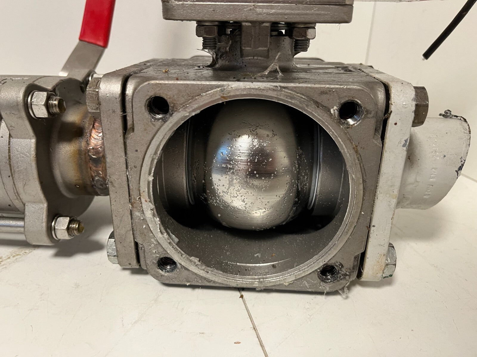 END-Armaturen ZD311567 DN50 Ball Valve Pneumatic Actuator Airtec Solenoid Used