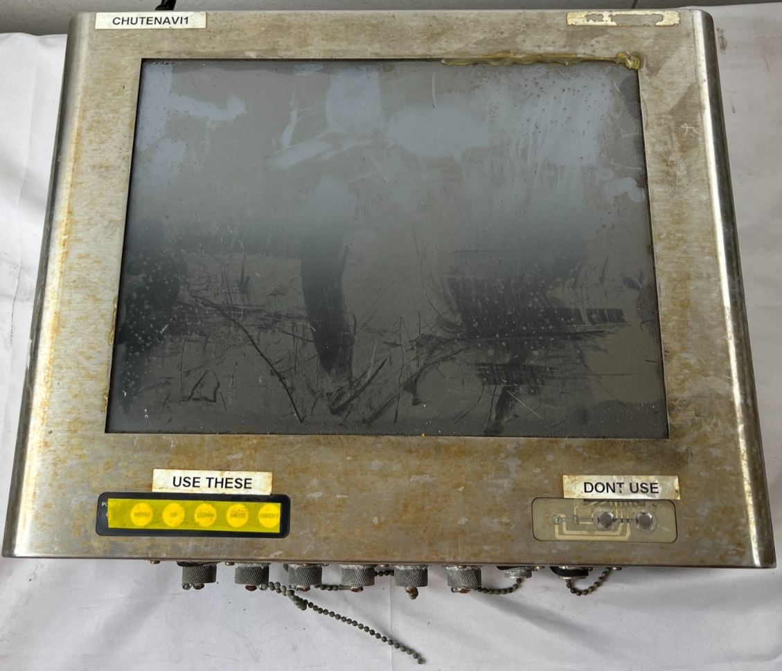 Marine HMI Touchscreen Display Panel Stainless Steel Outdoor Enclosure Used Unit