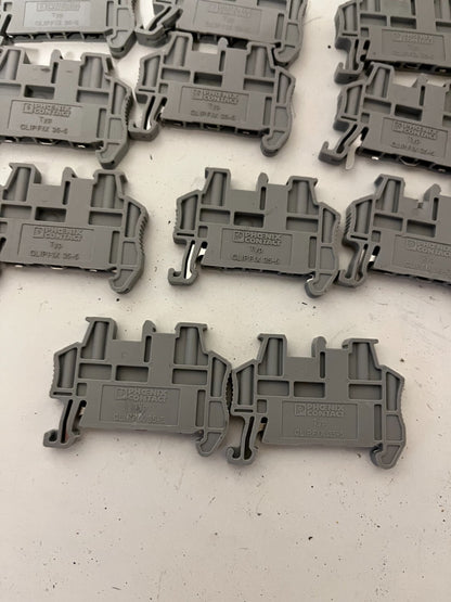 Lot of 11 Phoenix Contact CLIPFIX 35-5 DIN Rail Mounting Adapters – Used