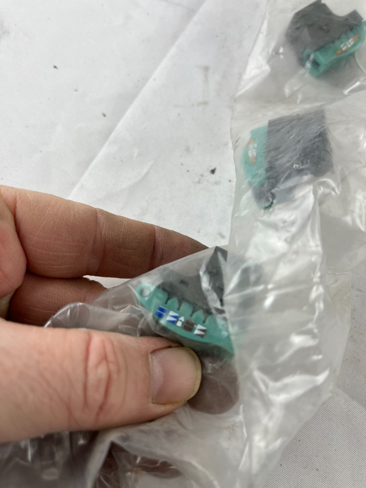 Unknown Fieldbus / Network Plug Connector A/B Color Coded Green Housing Lot Of 5
