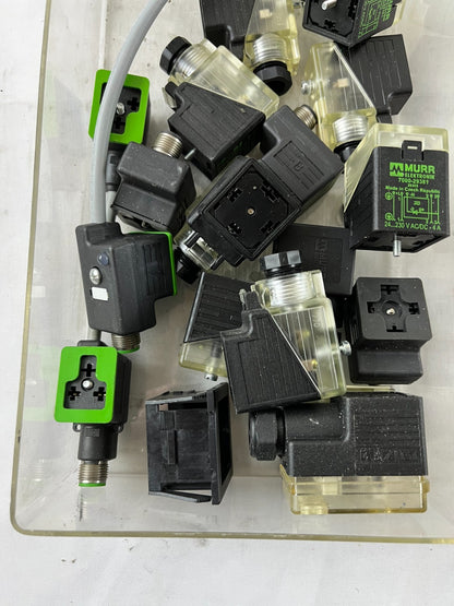 Murr Elektronik Valve Connector Plug DIN 43650 Solenoid Mixed Lot Spare Units