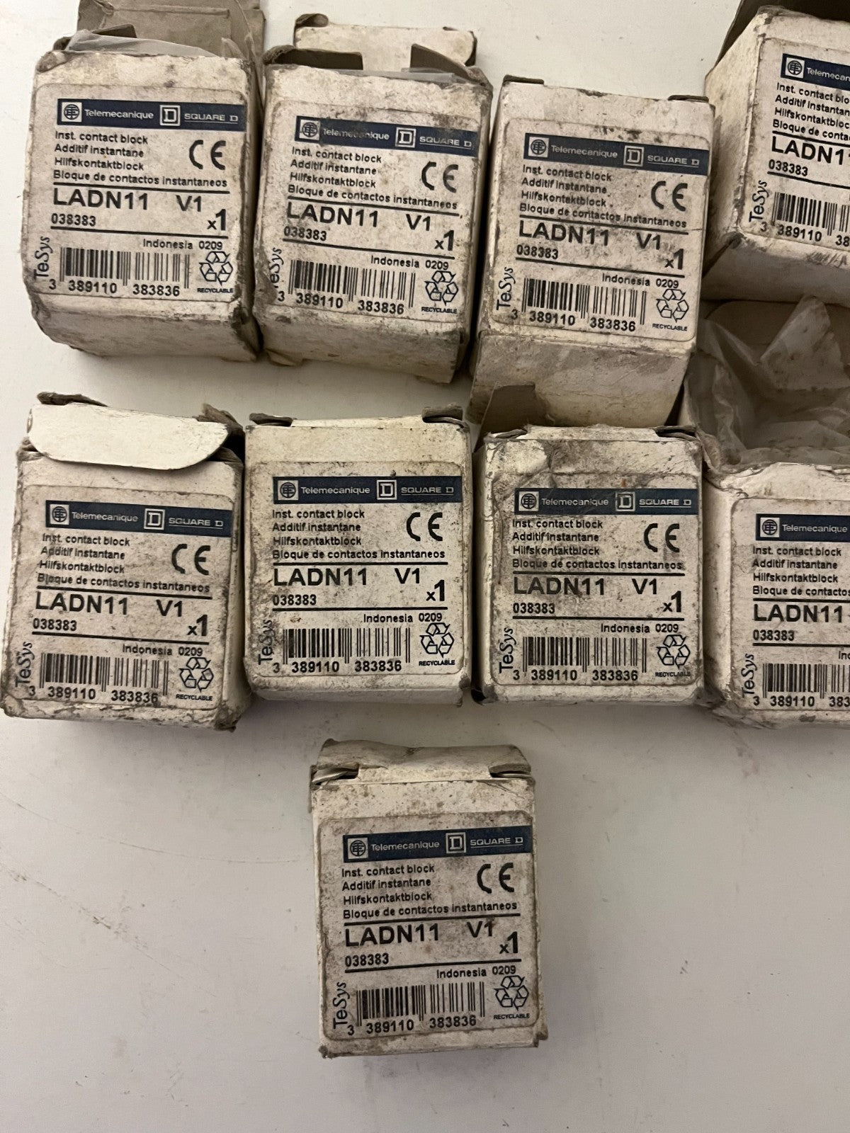 Telemecanique / Square D LADN11 Auxiliary Contact Block – Bundle of 9 – New Open
