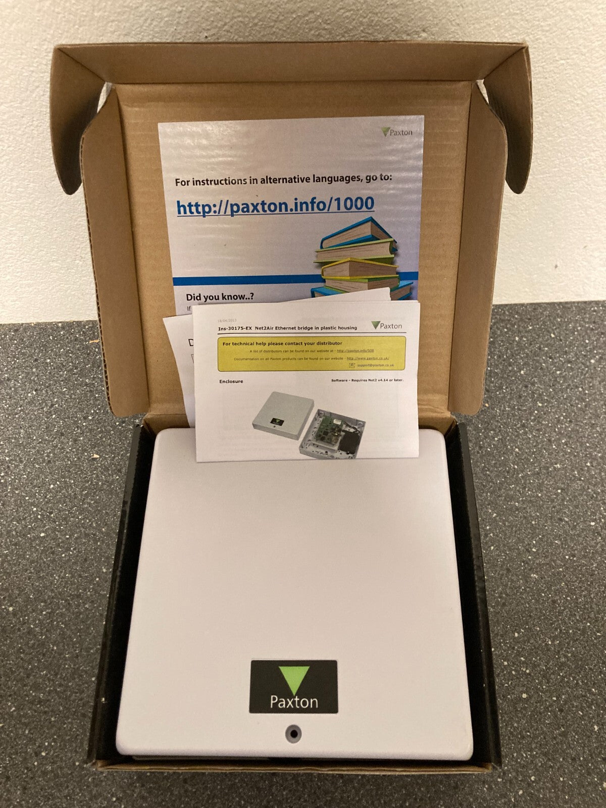 Net2air Paxton 477-901-EX Ethernet Bridge UK PoE, Plastic Housing - Brand New!