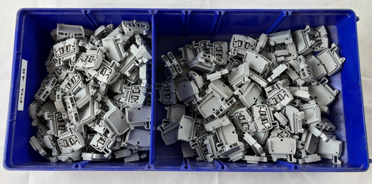 Terminal Block End Covers DIN Rail Terminal End Plates Lot Of Approx 200 Used