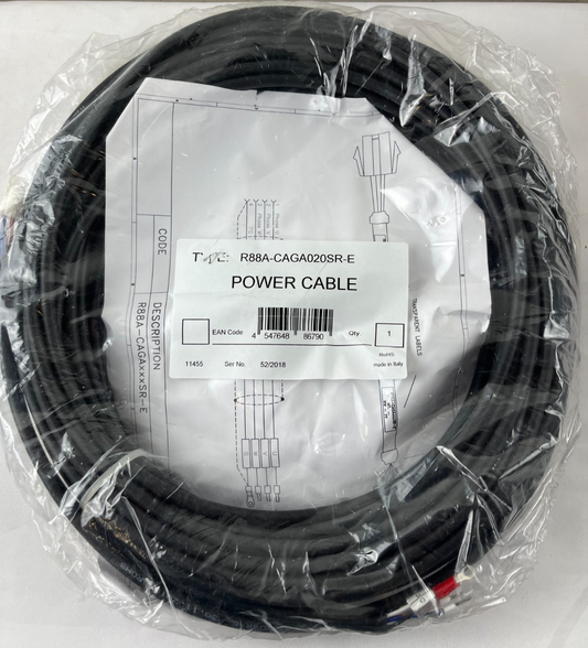 Omron R88A-CAGA020SR-E Power Cable 20m for G-Series / SmartStep 2 Servo Motors