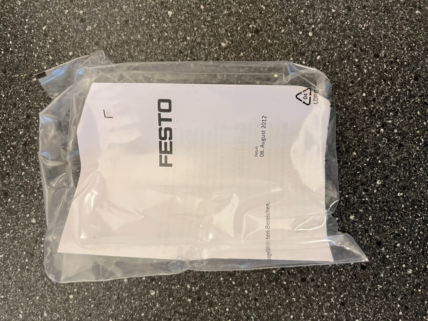 Festo VZBA-1/2"-GG-63-T-22 Pneumatic Ball Valve Actuator Assembly, Stainless