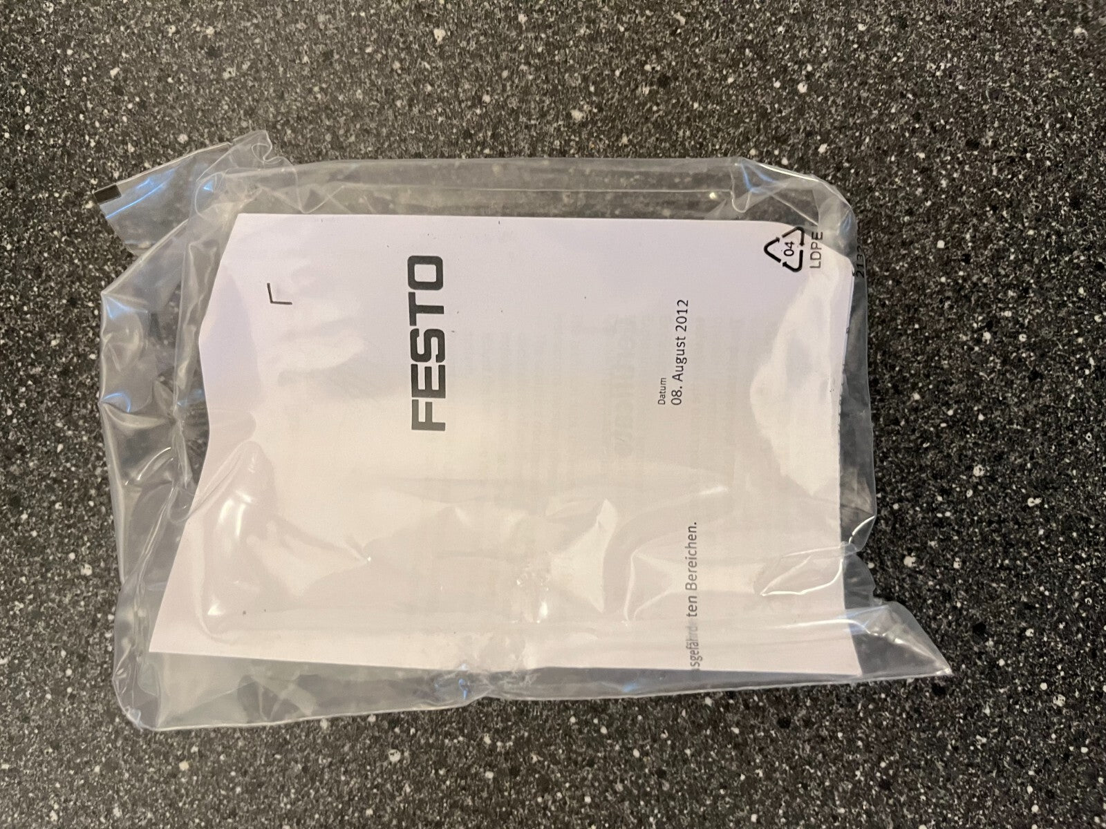 Festo VZBA-1/2"-GG-63-T-22 Pneumatic Ball Valve Actuator Assembly, Stainless
