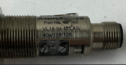 Pepperl+Fuchs VL18-54-M-LAS Laser Photoelectric Sensor M18 10-30VDC Used Spare