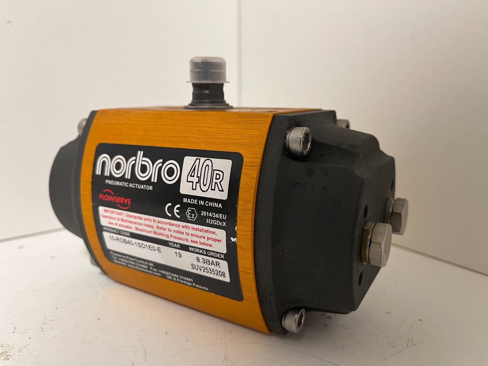 NEW Norbro 40R Pneumatic Actuator 10-RDB40-1SD1E0-E - Unused in Box