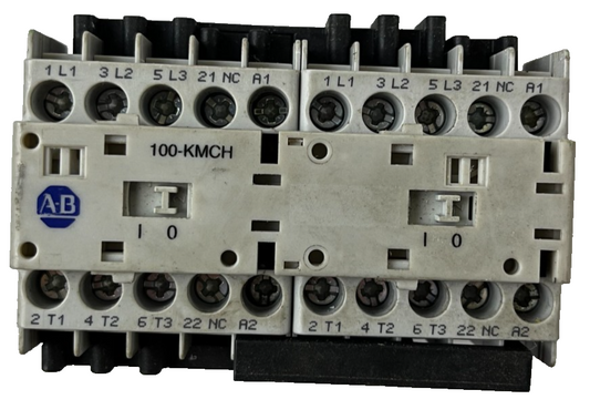 Allen-Bradley 100-KMCH Reversing Contactor Assembly 104-K09KJ02 Used Spare Unit