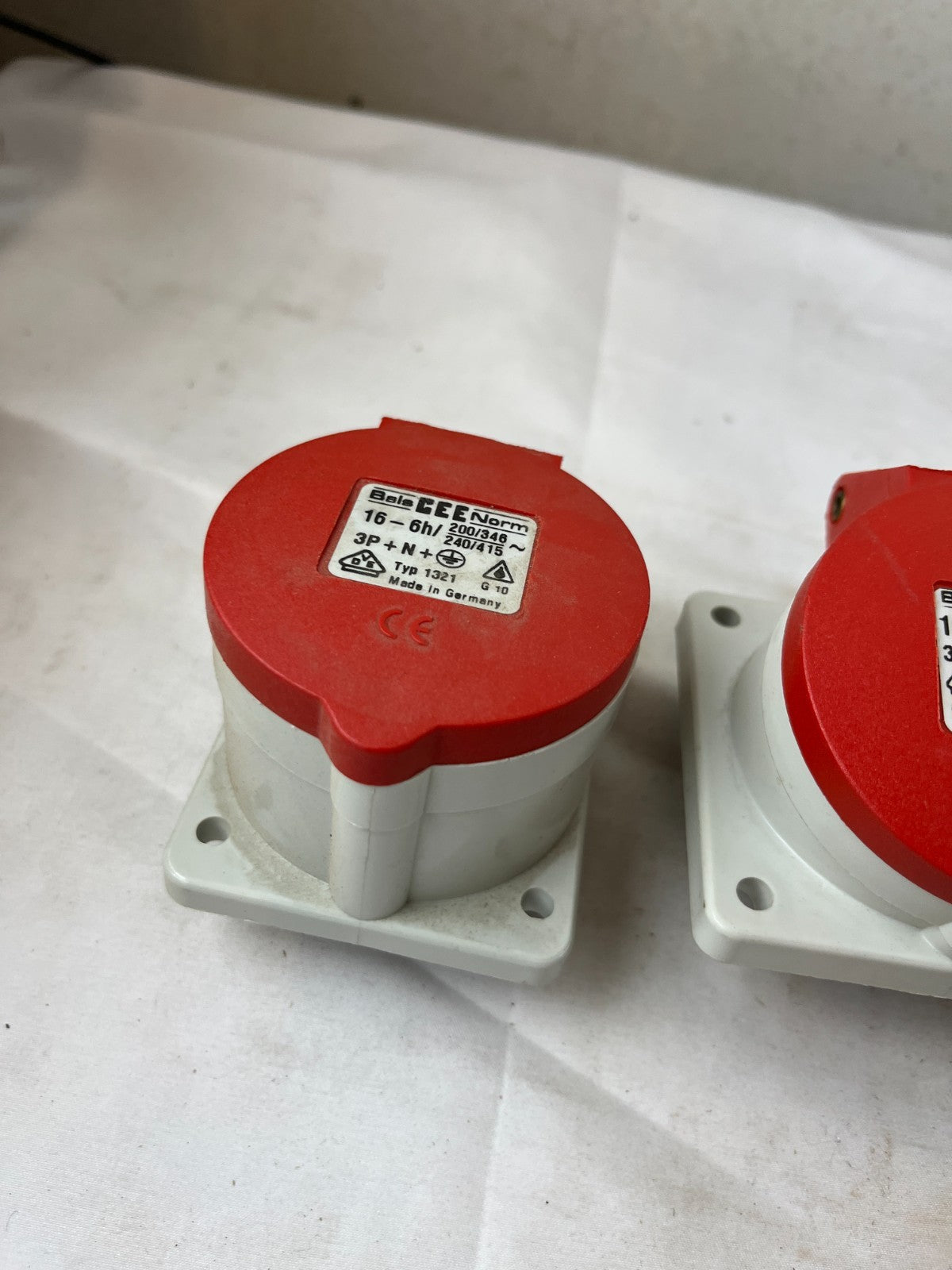 Bals 1212 IEC 16A 3P+N+E 6h IP44 Panel Socket New Lot of 3x Spare Bundle