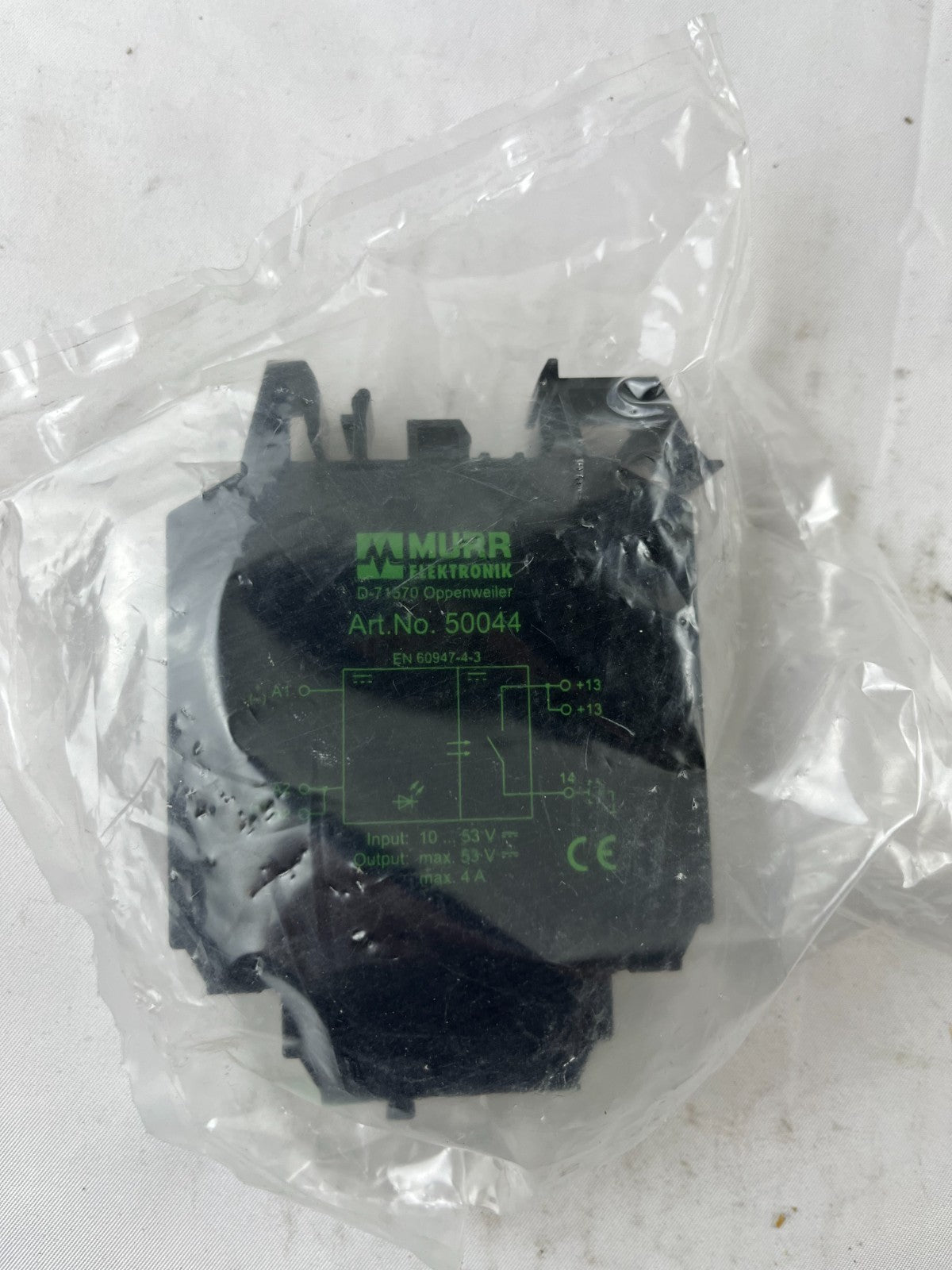Murr Elektronik 50044 Interface Relay Module 10-53V 4A New Spare Unit
