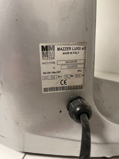 Mazzer Major DR Coffee Grinder 650W, Made in Italy, Serial 0328702, Used Working