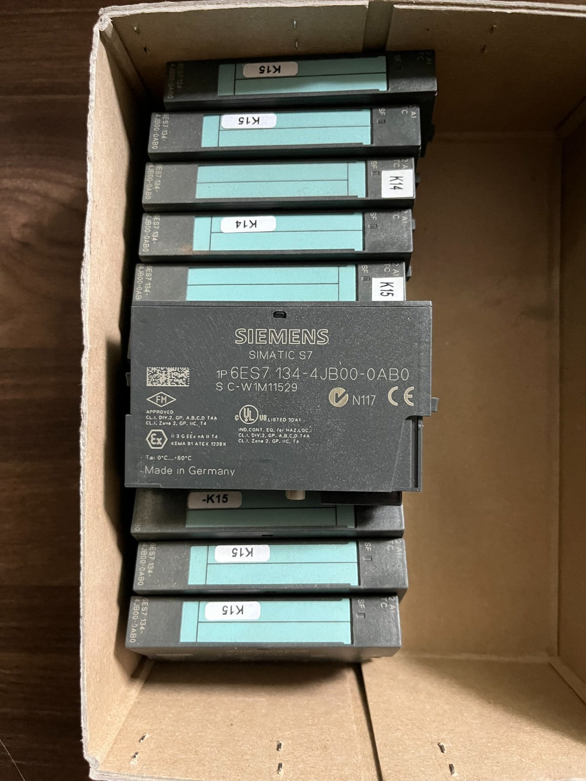 Siemens SIMATIC S7 ET200S 6ES7 134-4JB00-0AB0 2AI TC Analog Input Module Used