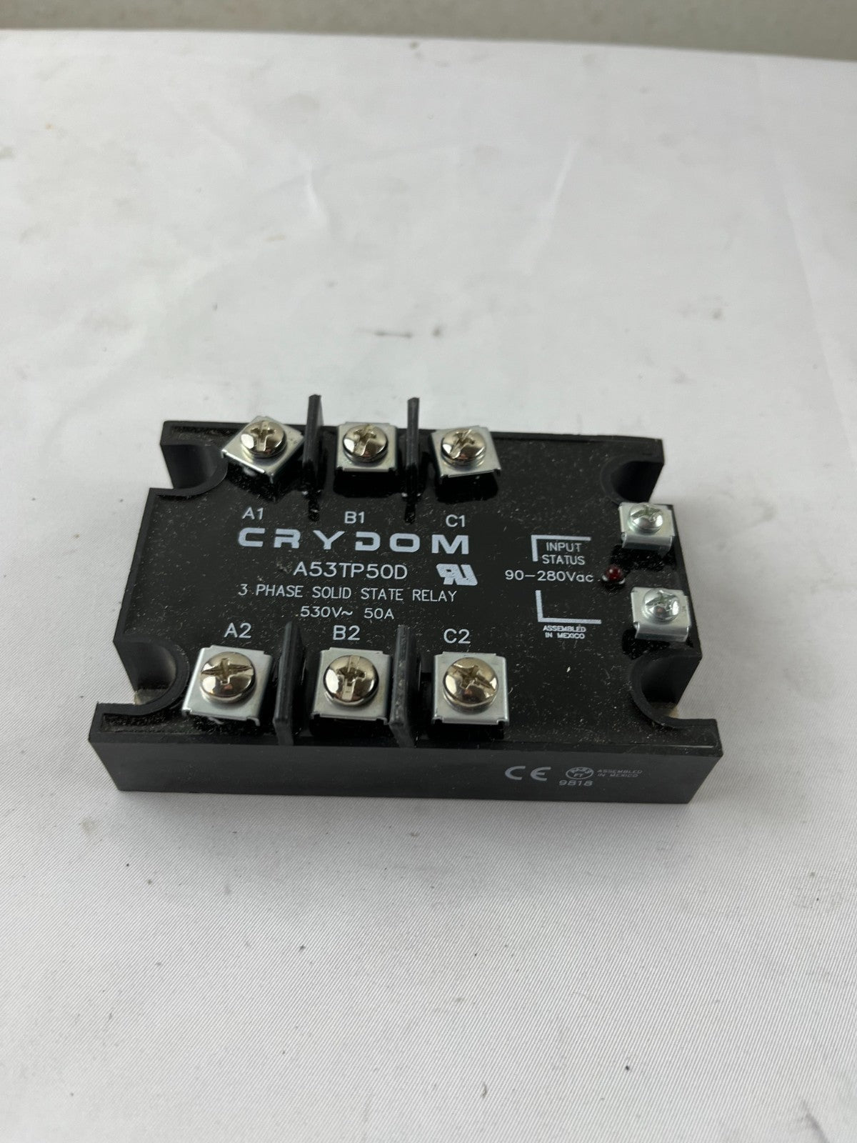 Crydom A53TP50D 3-Phase Solid State Relay 48–530VAC 50A 90–280VAC Input New