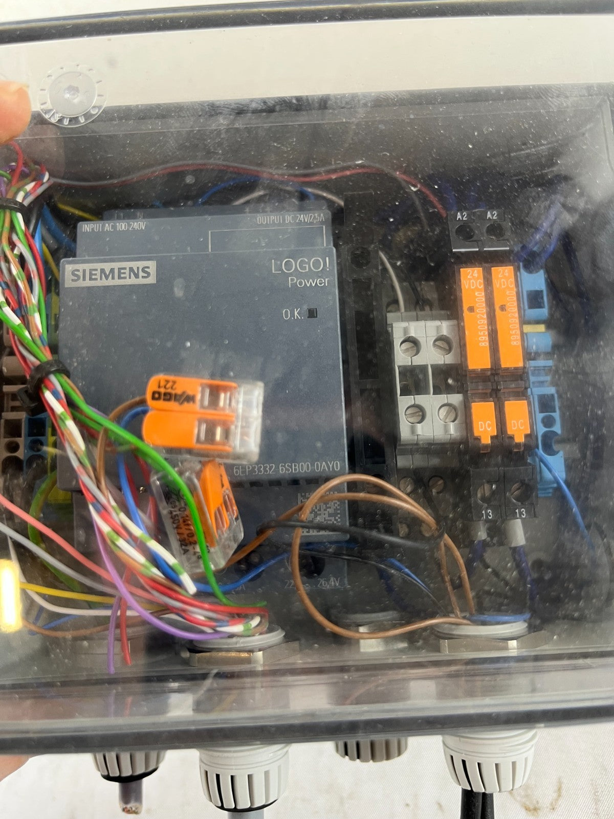 Siemens LOGO! Power 6EP3332-6SB00-0AY0 24VDC Power Supply Control Box Used
