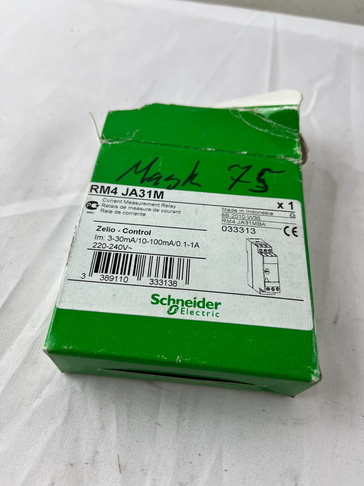 Schneider RM4JA31M Current Relay NEW Boxed 3-30mA/0.1-1A 220-240V Zelio Control