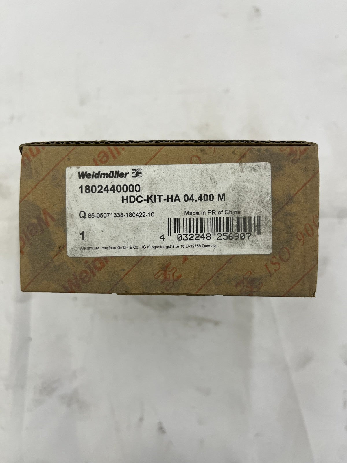 Weidmüller HDC KIT HA 04.400 M Heavy Duty Connector Set 4-Pole 16A 400V M20 New