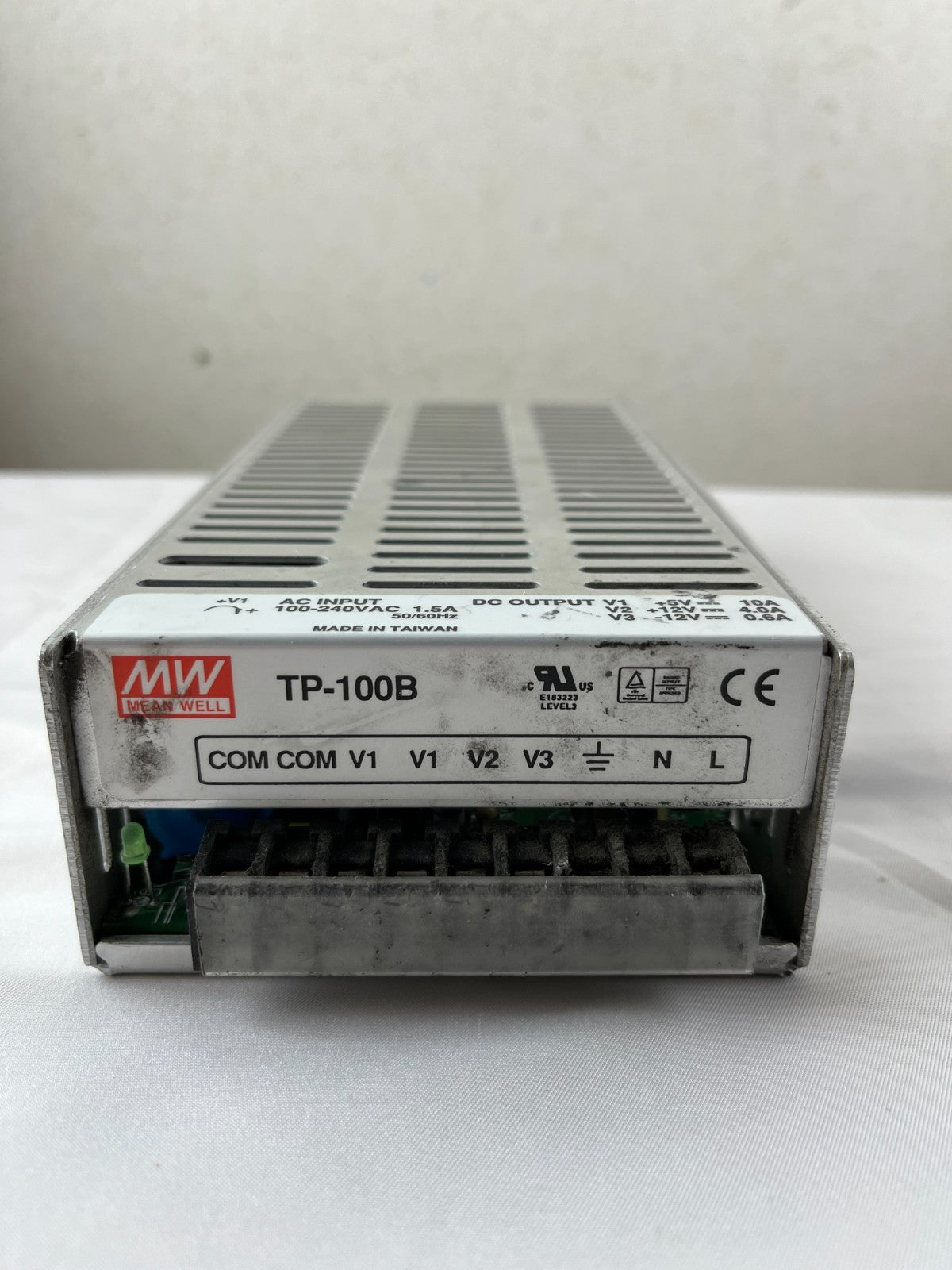 Mean Well TP-100B Triple Output Switching Power Supply 5V 10A 12V 4A -12V 0.6A