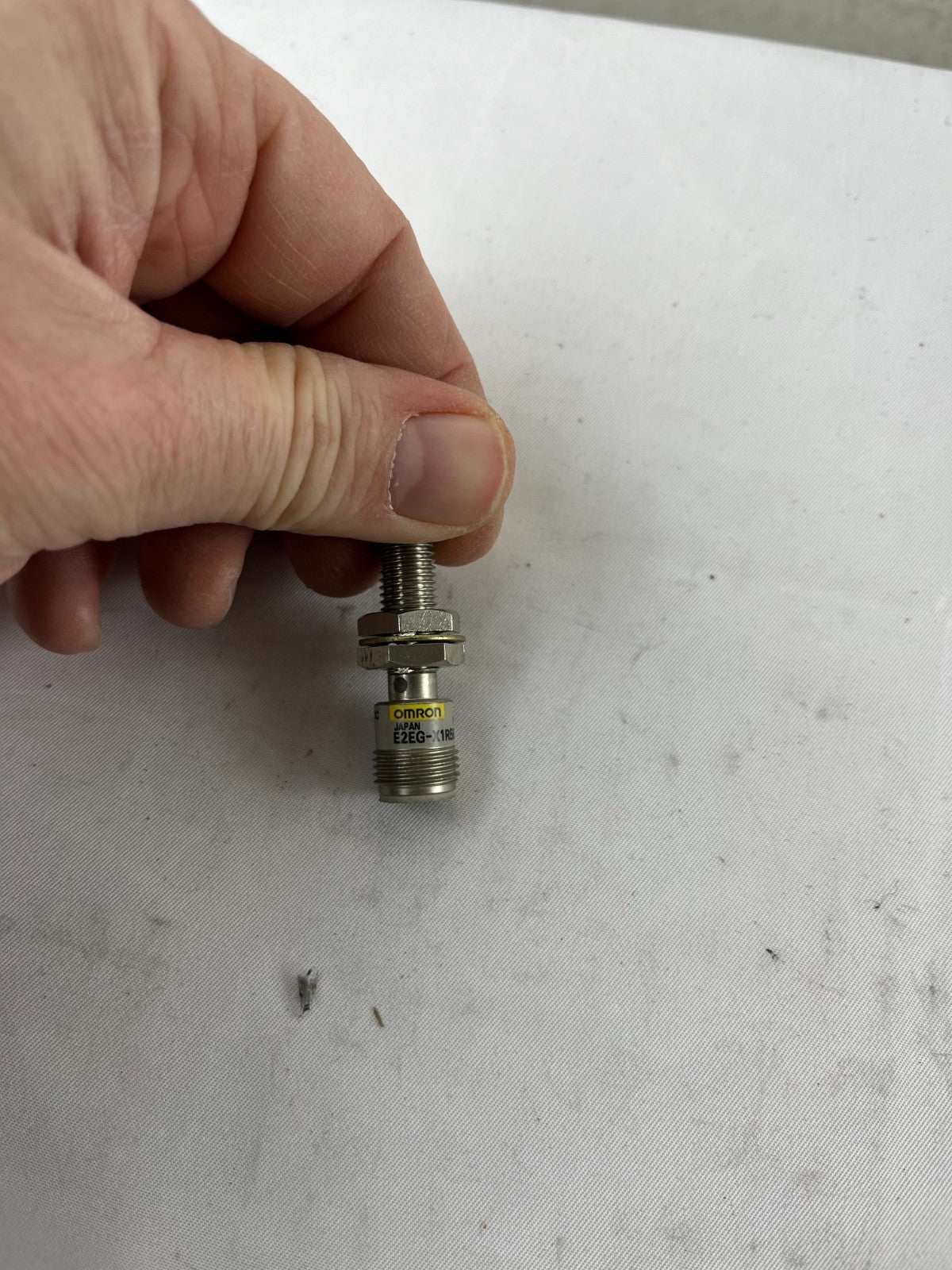 Omron E2EG-X1R5B2-M1 Inductive Proximity Sensor M18 10-30VDC Used Spare
