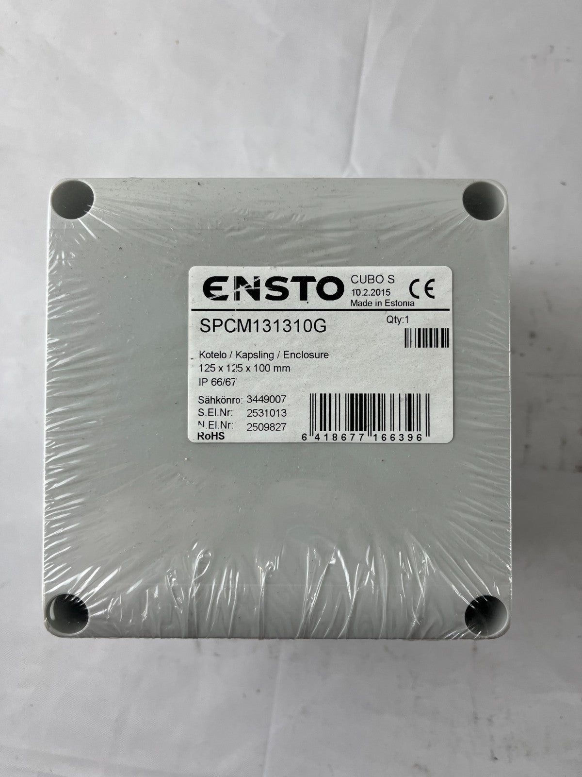 ENSTO SPCM131310G Enclosure 125x125x100 mm IP66/67 New Unused Spare Part