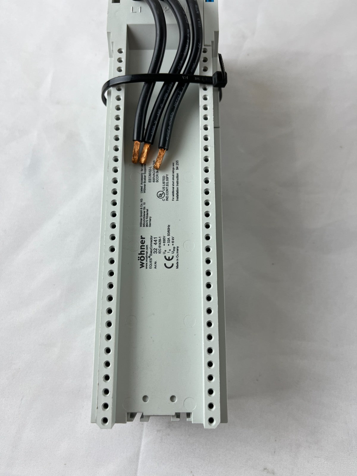 Wöhner 32 441 EQUES EasyConnector Busbar Adapter 32A 690V 60Classic New