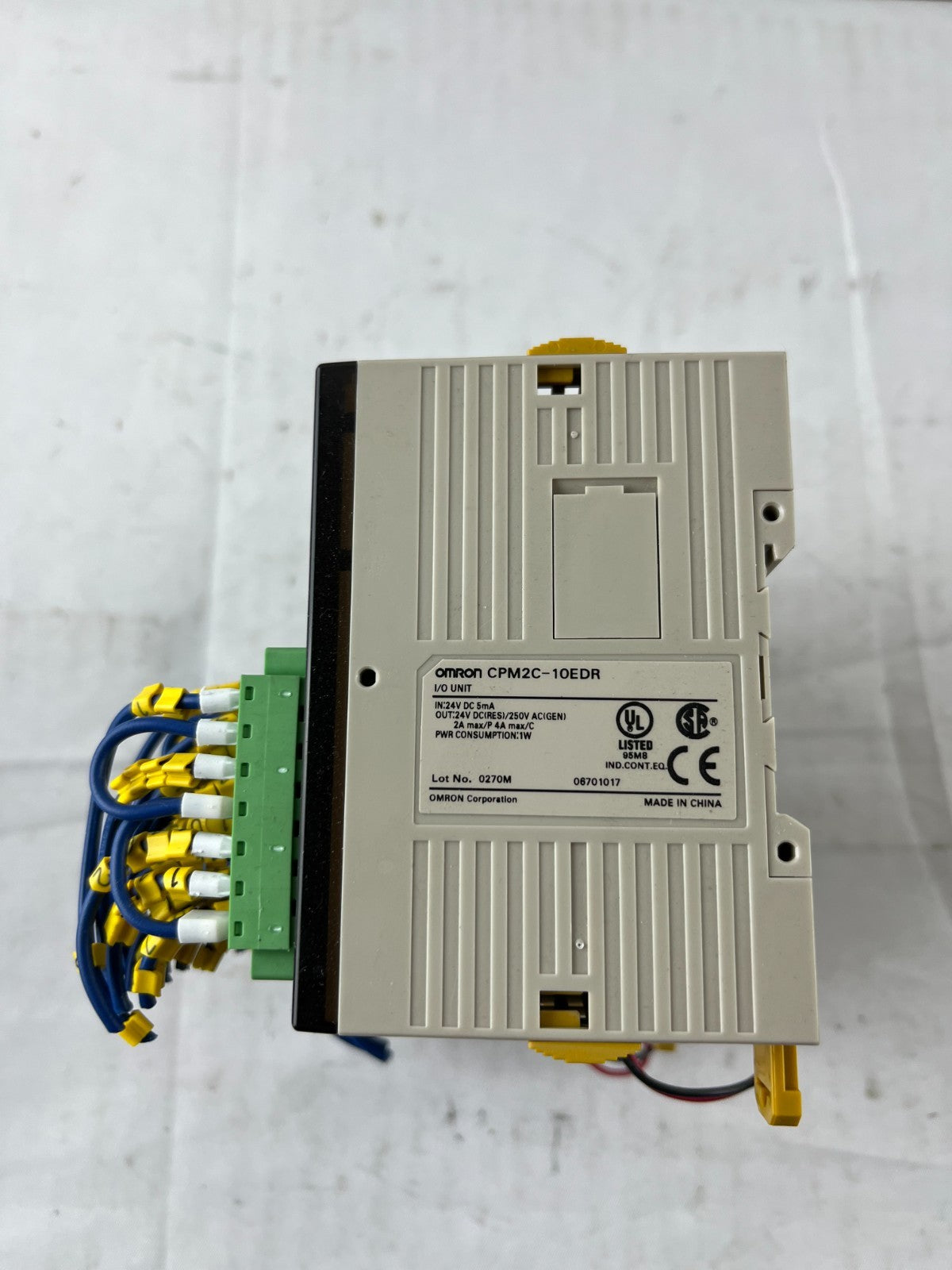 Omron CPM2C PLC System CPM2C-20CDR-D CPU with CPM2C-10EDR I/O and CPM2C-PA201
