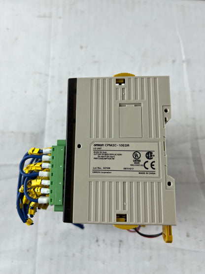 Omron CPM2C PLC System CPM2C-20CDR-D CPU with CPM2C-10EDR I/O and CPM2C-PA201