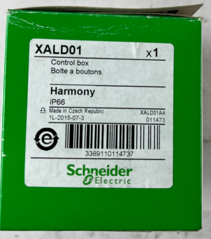 Schneider Electric XALD01 Harmony XAL 1‑Hole Empty Control Box IP66 New