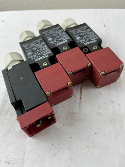 LOT 4x Omron D4DS-1AFS Safety Door Switches USED WORKING Japan IEC947-5-1