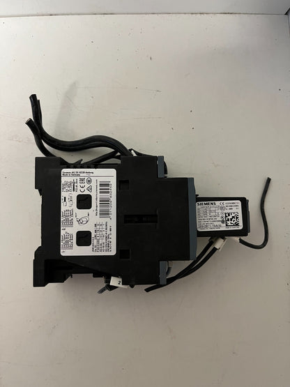 Siemens SIRIUS 3RH2911-1BA10 Contactor Assembly 24V DC Aux Module Used Spare