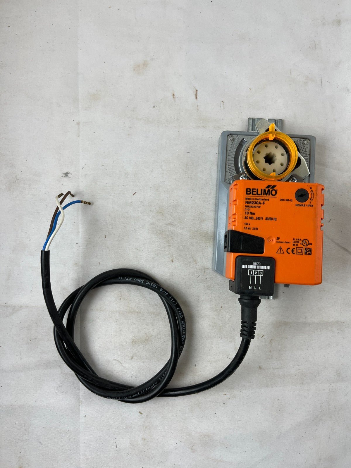 Belimo NM230A-F Rotary Damper Actuator 10Nm AC 100–240V Open/Close 3-Point New