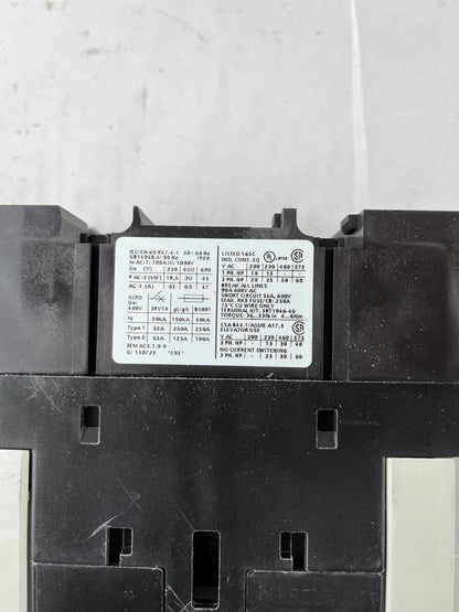 Siemens 3RT1044-1AG20 Sirius Power Contactor 3-Pole 65A AC-3 110V Coil Used