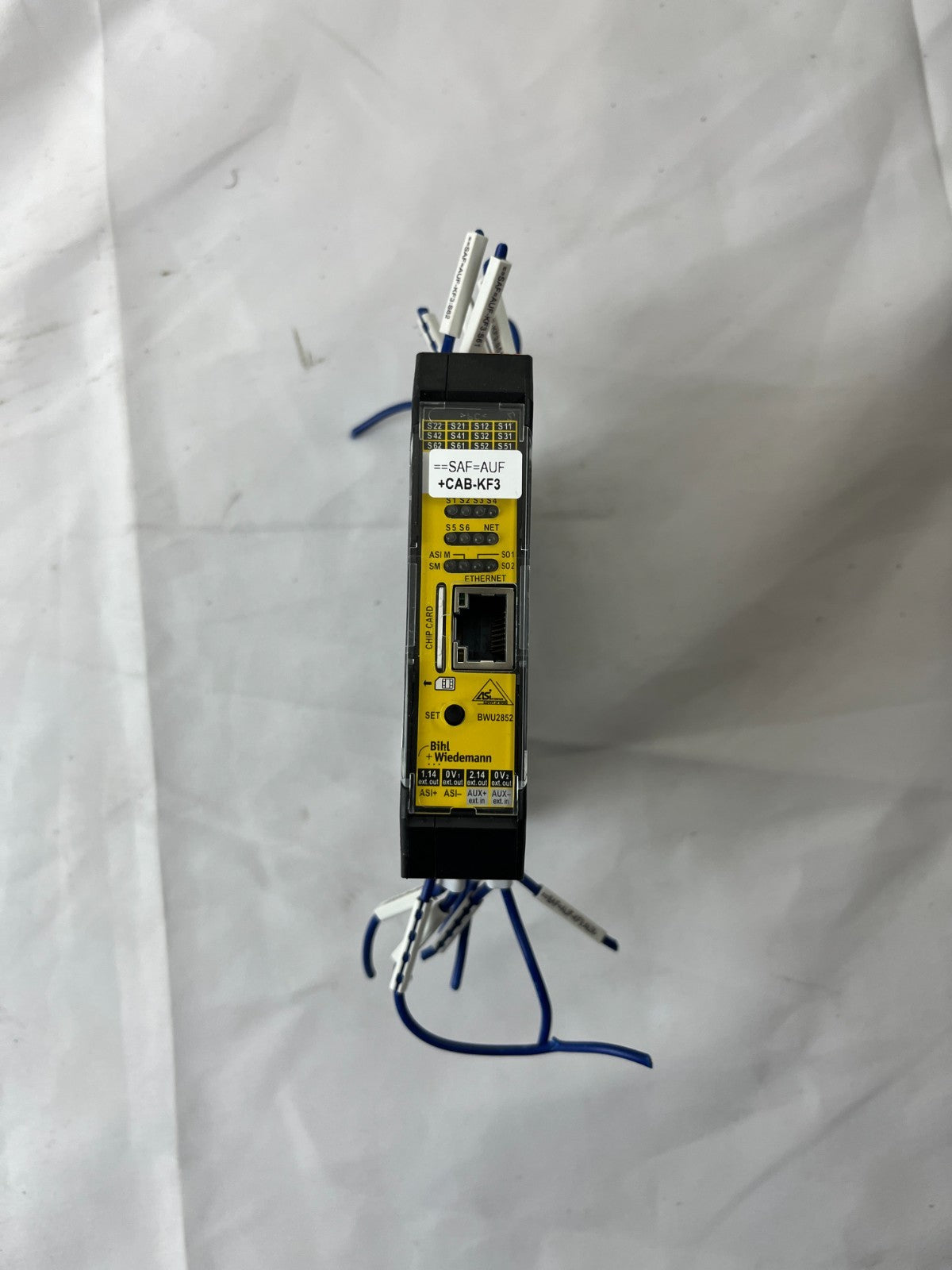 Bihl+Wiedemann BWU2852 AS-i Safety Basic Monitor Ethernet Used Spare Unit