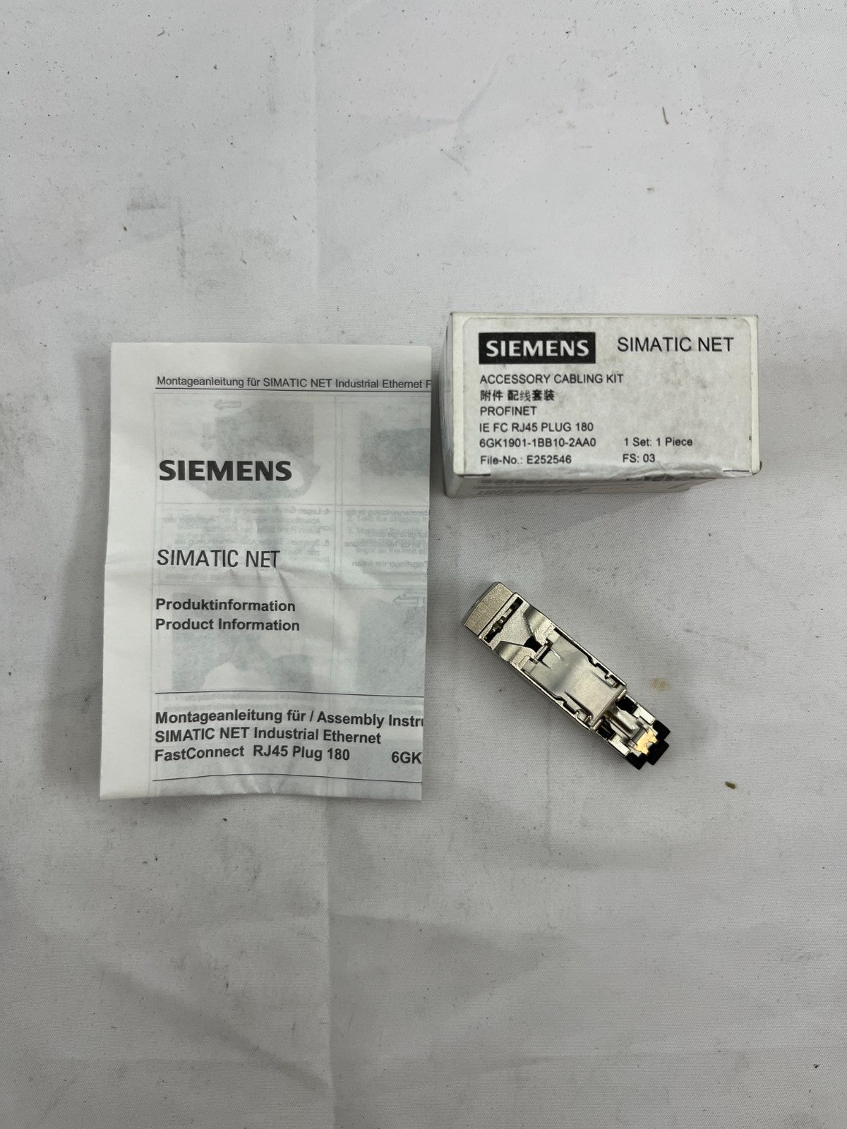 Siemens 6GK1901-1BB10-2AA0 IE FC RJ45 Plug 180 FastConnect Industrial Ethernet