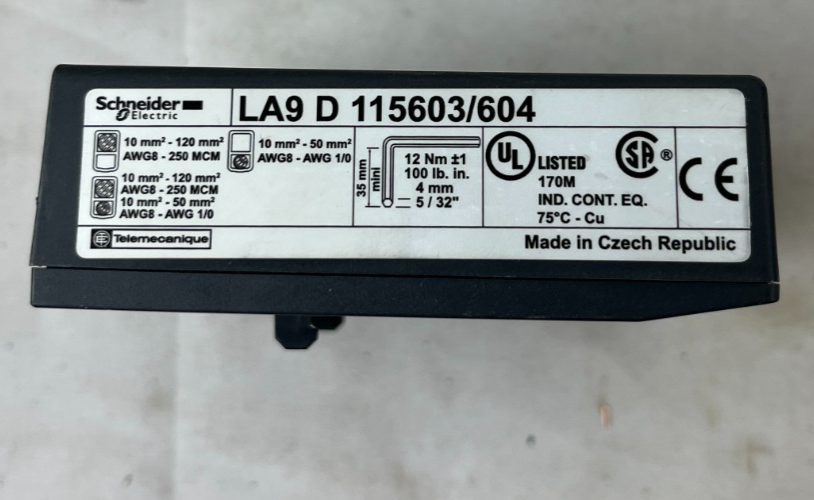 Schneider LA9D115603/604 Terminal Cover Telemecanique Used Spare Unit