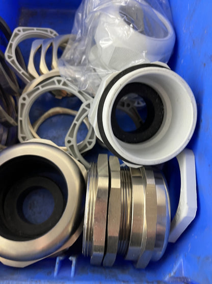 Induplas Cable Glands Adapters PG16 M40 M50 Stainless Mixed Lot Used Spares