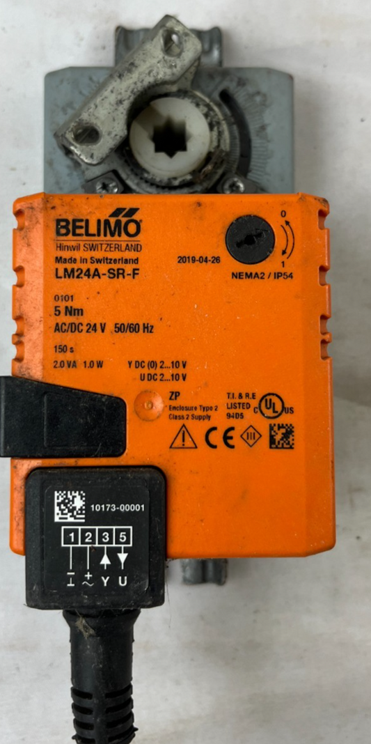 Belimo LM24A-SR-F Rotary Damper Actuator 5Nm AC/DC 24V Modulating Used Spare