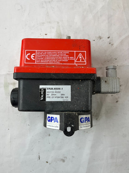 Valpes ER20.X53M.1 Electric Valve Actuator 24V/12V AC/DC 20Nm IP65 Used Spare